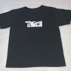 Brandy Melville I’ll meet you in New York top, black.